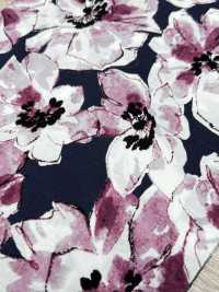 55052-1 Jersey De Coton Mercerisé 60/2 Au Gaz Motif Grandes Fleurs[Fabrication De Textile] ENTREPRISE SAKURA Sous-photo