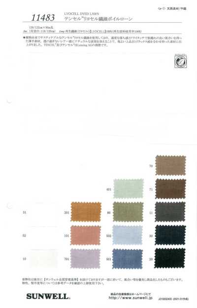 11483 Voile lawn en fibre de lyocell Tencel™