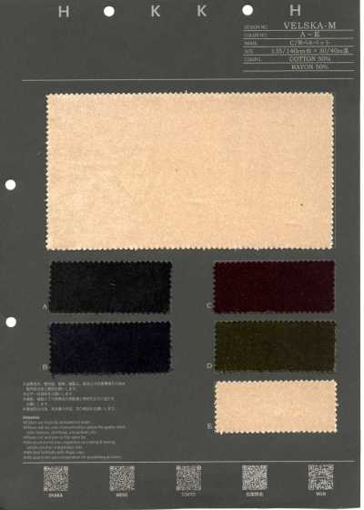 VELSKA-M Velours coton/rayonne