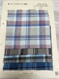INDIA-2136-SP Coton Sergé épais à Carreaux (Fuzzy)[Fabrication De Textile] ARINOBE CO., LTD. Sous-photo