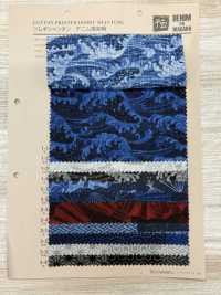 850350 Motif Japonais Style Denim Shantung Tsumugi SEVENBERRY®[Fabrication De Textile] VANCET Sous-photo