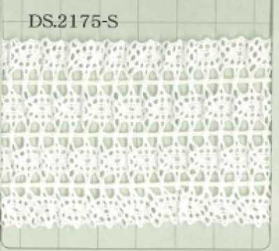 DS2175-S Dentelle extensible, dentelle à volant 48 mm