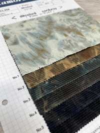DCL358 Dobby Caramel Corduroy Decore (Mura Bleach)[Fabrication De Textile] Kumoi Beauty (Chubu Velours Côtelé) Sous-photo