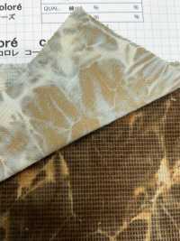 DCL358 Dobby Caramel Corduroy Decore (Mura Bleach)[Fabrication De Textile] Kumoi Beauty (Chubu Velours Côtelé) Sous-photo