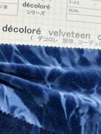 DCL128-ID Decorore Kanpachi Sergé Tissage Velours Indigo Teinture[Fabrication De Textile] Kumoi Beauty (Chubu Velours Côtelé) Sous-photo