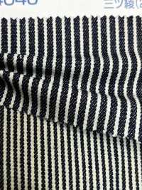 6840 Tissage Triple Sergé Hickory 10 Oz (2/1)[Fabrication De Textile] Kumoi Beauty (Chubu Velours Côtelé) Sous-photo