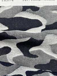 YK874 Jacquard Camouflage Corde Indigo[Fabrication De Textile] Textile Yoshiwa Sous-photo