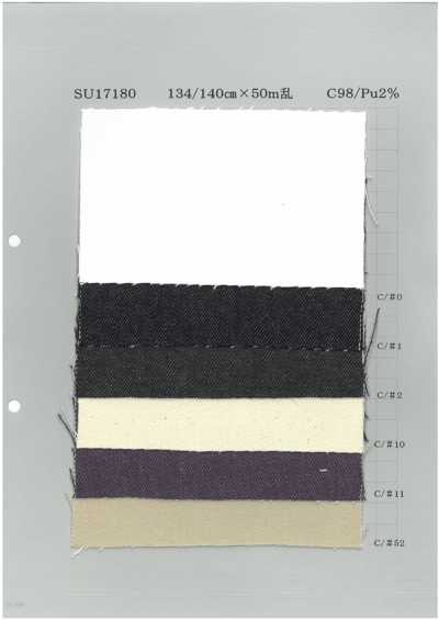 SU17180 Denim coloré extensible 12 oz
