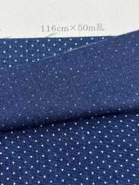 P2280-pindot Pin Dot Imprimé Décharge Chambray[Fabrication De Textile] Textile Yoshiwa Sous-photo