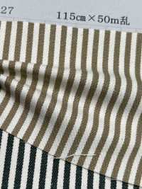1027 Rayure De Hickory[Fabrication De Textile] Textile Yoshiwa Sous-photo