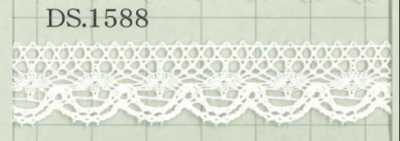 DS1588 Dentelle en coton, largeur : 16 mm