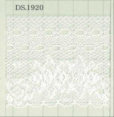 Dentelle de coton Largeur : 63mm