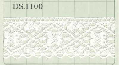 DS1100 Dentelle en coton, largeur : 28 mm