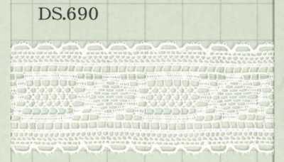 DS690 Dentelle en coton Largeur : 30 mm