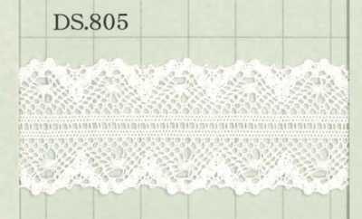 DS805 Dentelle en coton, largeur : 30 mm