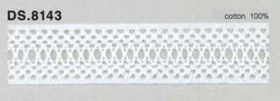 DS8143 Dentelle en coton Largeur : 33 mm