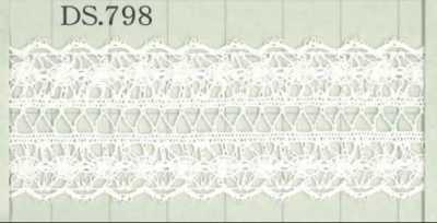 DS798 Dentelle en coton Largeur : 23 mm