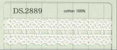 DS2889 Dentelle en coton Largeur : 17 mm