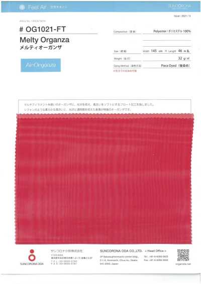 OG1021-FT Organza thermofusible