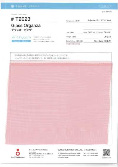 T2023 Organza de verre