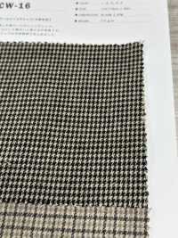 CW-16 Coton Sergé Check/W Fuzzy Processing[Fabrication De Textile] Fibre Kuwamura Sous-photo