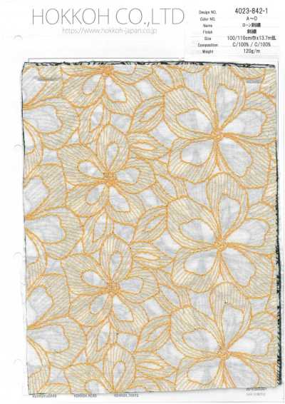 4023-842-1 Broderie en batiste