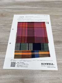 35479 Carreaux De Coton Teints En Fil Pelouse Madras Check[Fabrication De Textile] SUNWELL Sous-photo