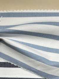 3361 Rayures Horizontales Oxford Indigo[Fabrication De Textile] ARINOBE CO., LTD. Sous-photo