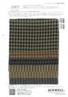 35475 Vichy et rayures teint en fil 30s en coton/lin, couleur foncée