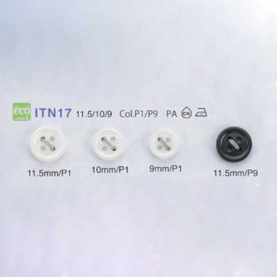 ITN17 Bouton de chemise en nylon résistant à la chaleur / aux chocs