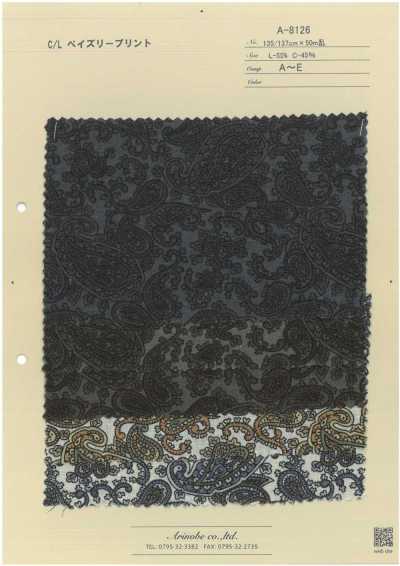 A-8126 Imprimé cachemire C/L