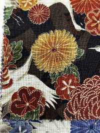 83059 Tissu à Fils Inégaux Manyofu Kikutsuru[Fabrication De Textile] VANCET Sous-photo