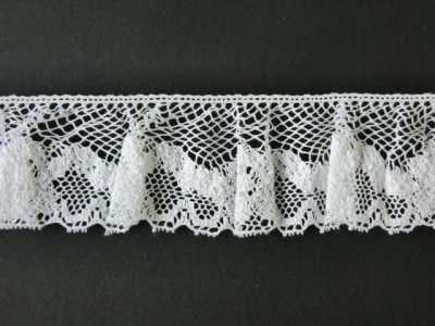 DS.2169-S Dentelle à volants froncés blanc cassé 35 mm