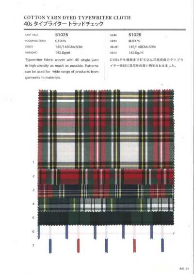 51025 Carreaux traditionnels en toile typewriter 40s