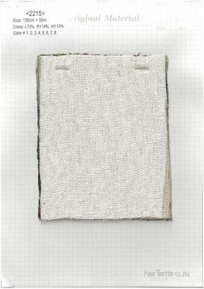 2215 Armure gaze en lin, rayonne et nylon