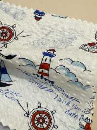 82160 SEVENBERRY® Ripple Cross La Mer Est La Romance D'un Homme Motif Marin[Fabrication De Textile] VANCET Sous-photo
