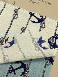 82161 SEVENBERRY® Ripple Cross The Sea Est La Romance D'un Homme Ancre Et Corde[Fabrication De Textile] VANCET Sous-photo
