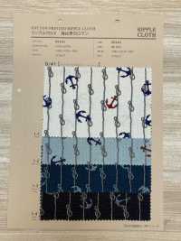 82161 SEVENBERRY® Ripple Cross The Sea Est La Romance D'un Homme Ancre Et Corde[Fabrication De Textile] VANCET Sous-photo