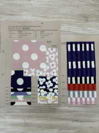 83060 SEVENBERRY® T/C Denim Imprimé Pois, Fleurs Et Carreaux[Fabrication De Textile] VANCET Sous-photo