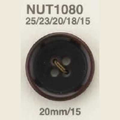 NUT1080 Bouton noisette à 4 trous à coudre