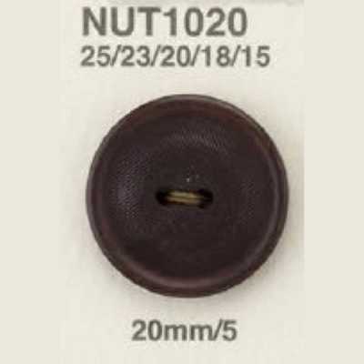 NUT1020 Bouton à deux trous en noix