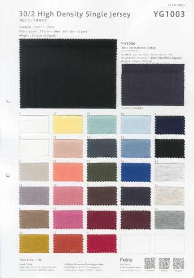 YG1003 Jersey haute densité 30/2