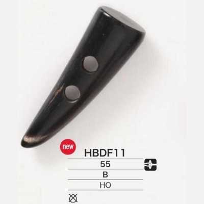 HBDF11 Bouton duffle en corne de buffle véritable