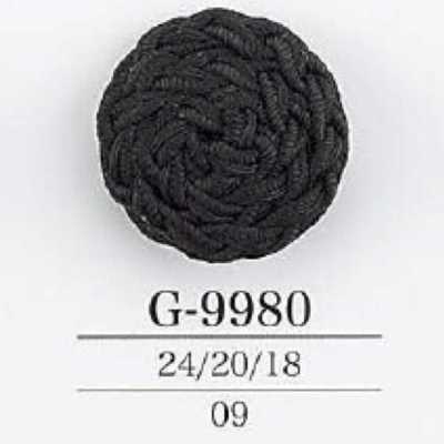 G9980 Bouton à tige tunnel en résine cord/nylon