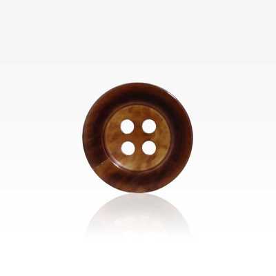 HB700 Bouton en véritable corne de buffle à 4 trous