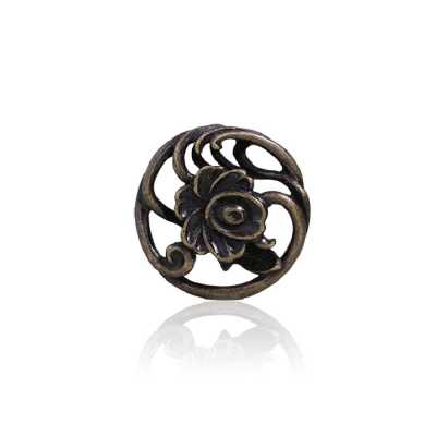 OBU4836 Bouton à tige demi-anneau Haimetal à anneau demi-rond