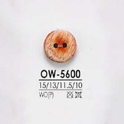 OW5600 Bouton en bois, contreplaqué à 2 trous