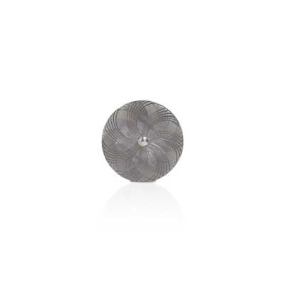 RVS6803 Bouton à queue anneau circulaire demi-anneau en laiton/résine polyester