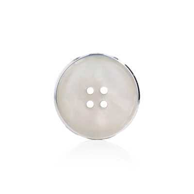 RVS1016F Bouton à 4 trous en résine de polyester/aluminium