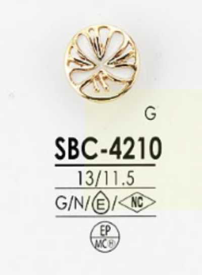 SBC4210 Bouton à queue demi-anneau en résine époxy/métal haut